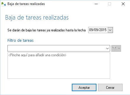 Actualizar agenda de tareas en OfiPro