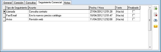 Seguimientos de agentes comerciales en OfiPro