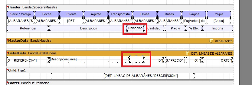 Copiando y pegando un botón adyacente creamos el descriptor para la Ubicación Copiando y pegando un botón adyacente creamos el descriptor para la Ubicación
