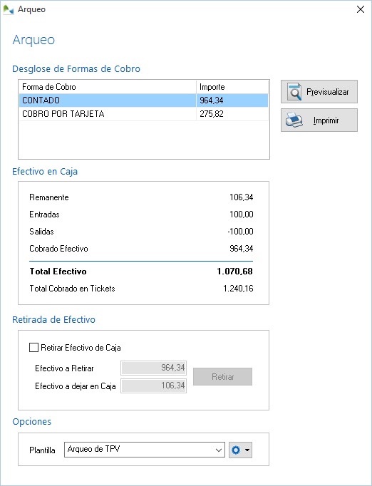 Arqueo de caja Arqueo de caja