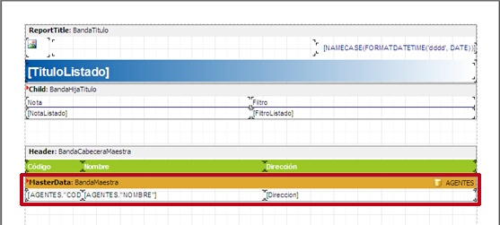 banda maestra del listado general de agentes