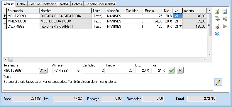 Búsqueda de articulos desde el documento