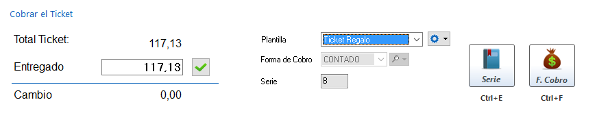 Cobrar un ticket en tpv