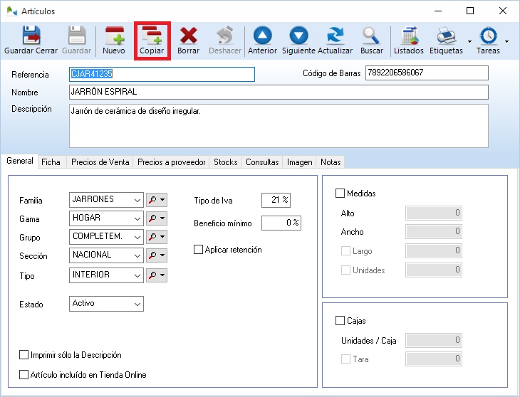 Copiar fichas en OfiPro