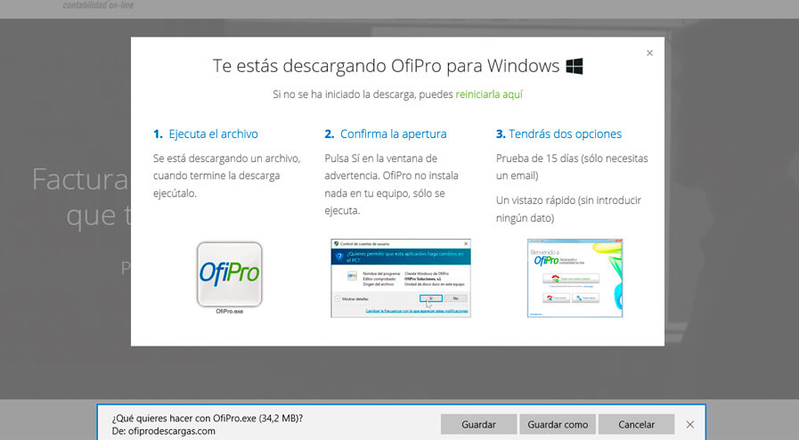 Descargar Ofipro Facturación y Contabilidad