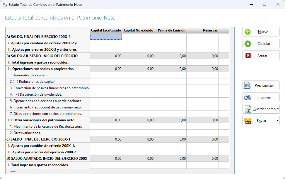Estado Total de Cambios en el Patrimonio Neto en OfiPro