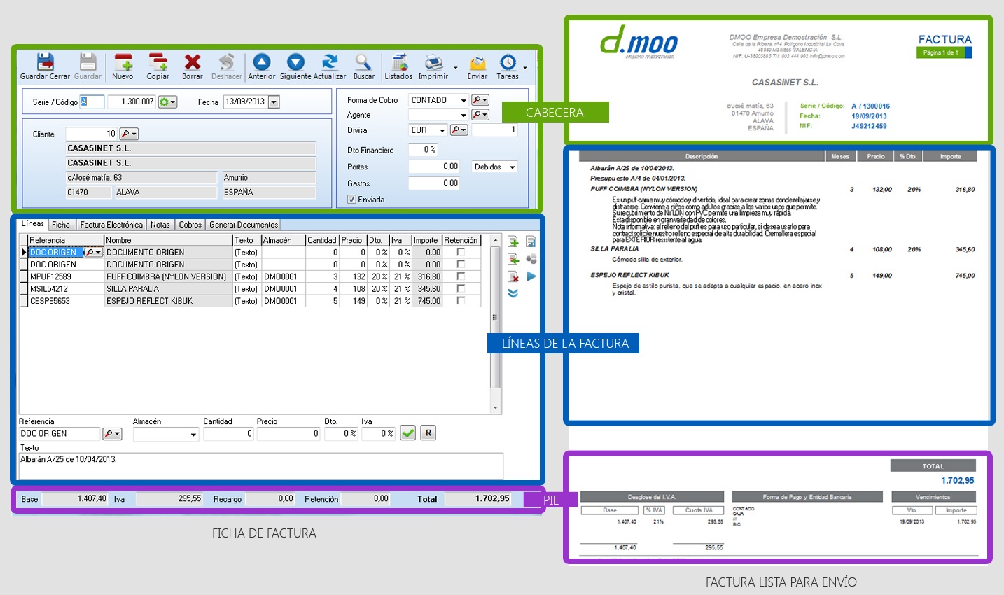 Ficha de un documento en OfiPro Ficha de un documento en OfiPro