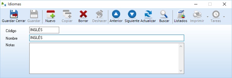 Configure los idiomas a usar en OfiPro Configure los idiomas a usar en OfiPro
