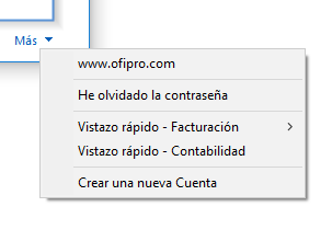 Otras opciones de inicio de sesión