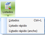 Listados rapidos en Ofipro
