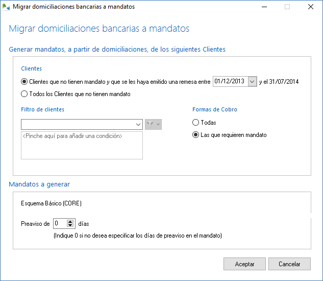 Migrar domiciliaciones bancarias a Mandatos Migrar domiciliaciones bancarias a Mandatos