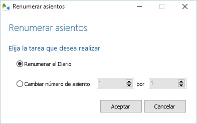 renumerar asientos renumerar asientos