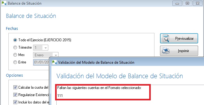 Aviso informativo al tratar de obtener un Balance Aviso informativo al tratar de obtener un Balance